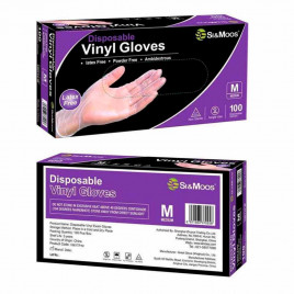 Перчатки виниловые прозрачные 50 пар XL