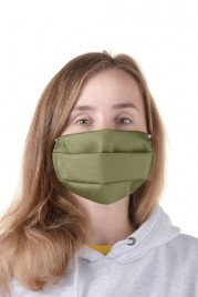 Маска многоразовая из хлопка зеленая (упаковка 50шт) по 4 руб за штуку