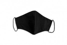 Маска многоразовая из хлопка Комфорт черная (упаковка 10шт) по 10 руб за штуку