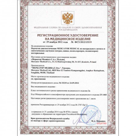 Перчатки нитриловые Nitrylex PF белые 100 пар S 
