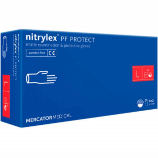 Перчатки нитриловые Nitrylex фиолетовые 50 пар S, L