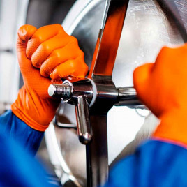 Перчатки нитриловые GOGRIP особопрочные оранжевые 25 пар L, XXL