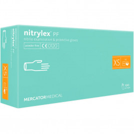 Перчатки нитриловые Nitrylex зеленые 50 пар XS