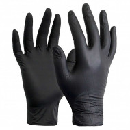Перчатки нитриловые черные 10 пар XS, S, M, L, XL
