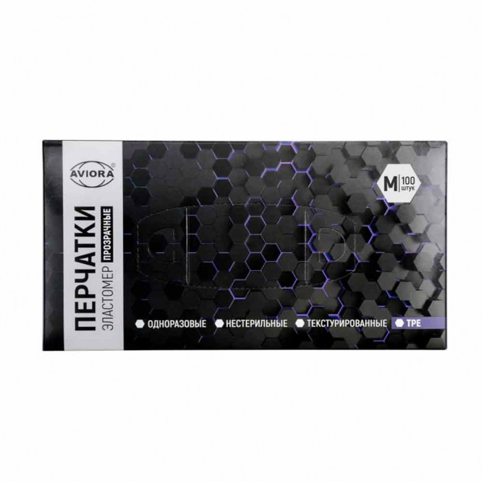 Перчатки эластомерные прозрачные M, L 