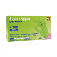 Перчатки нитриловые AMpri Германия зеленые  50 пар XS 