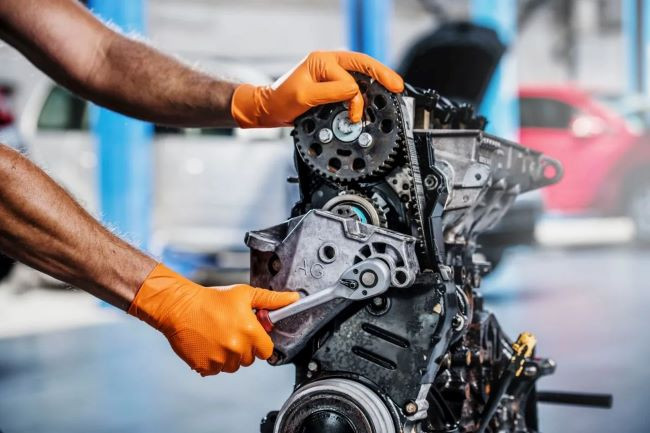 Перчатки нитриловые IDEALL GRIP особопрочные оранжевые 25 пар M